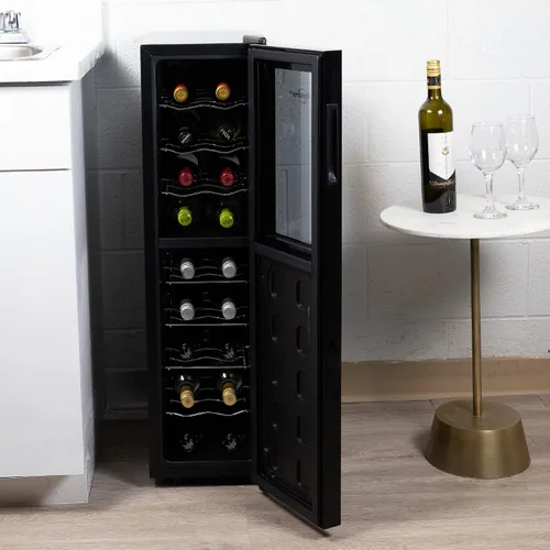 Miniatura 2 de Koolatron Urban Series - Enfriador de vino de doble zona, 18 botellas, refrigerador de vino termoeléctrico, refrigerador de vino independiente