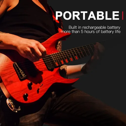 Miniatura 5 de Xvive Sistema inalámbrico de guitarra U2 con transmisor y receptor para guitarras eléctricas, bajo, violín (negro)