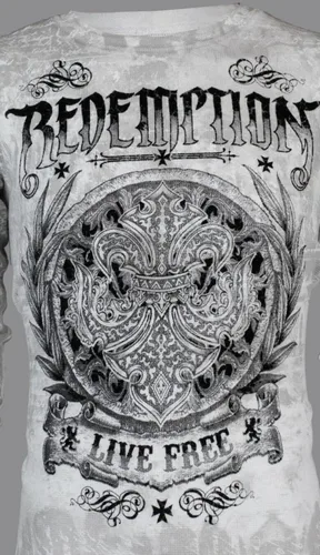 Miniatura 6 de Archaic by Affliction - Camisa térmica de manga larga para hombre, Blanco