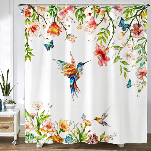 Miniatura 9 de Cortina de Ducha Divertida de Gato Lindo Divertido Árbol de Gato de Dibujos Animados Cortinas de Ducha para Baño Boho Anime Gatitos Niños Granja