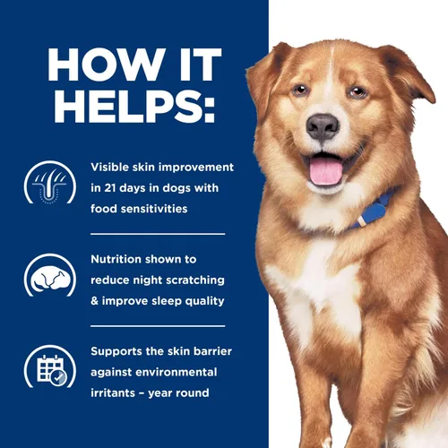 Miniatura 8 de Hill's Prescription Diet Derm Complete Skin & Food Sensitivities Alimento seco para perros, dieta veterinaria, bolsa de 6.5 libras
