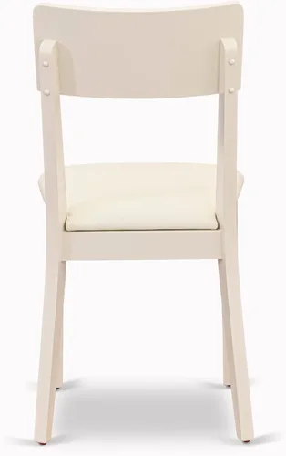Miniatura 14 de East West Furniture ANAD3-LWH-LC - Juego de mesa y sillas de cocina de 3 piezas contiene una mesa de comedor redonda con pedestal y 2 sillas