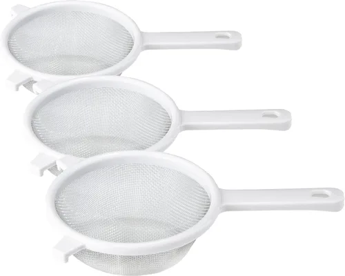 Miniatura 4 de Chef Craft Colador clásico de malla de acero inoxidable, 6 pulgadas, blanco