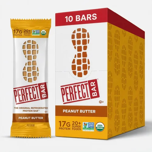 Miniatura 22 de Perfect Bar - Barra de proteínas con crujiente de frutas, frutos rojos mixtos y mantequilla de nueces, snack de proteínas, sin gluten, sin soya, sin