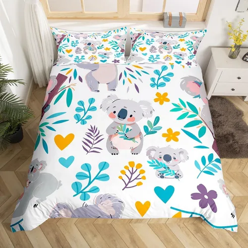 Miniatura 18 de Juego de ropa de cama floral, funda de edredón de flores de iris de colibrí, tamaño matrimonial, jardín, botánico, magnífica, funda de edredón
