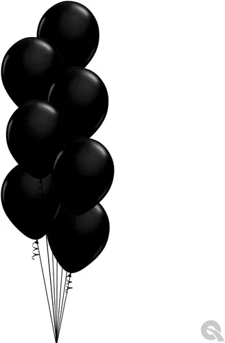 Miniatura 3 de Qualatex Globos redondos de 11.0 in, color negro ónix, paquete de 100