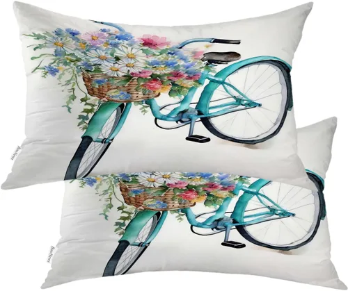 Miniatura 36 de Fundas de almohada con diseño de pinos y pájaros, bayas rojas, hojas de acebo, fondo beige, funda de cojín de mezcla digital, funda de almohada