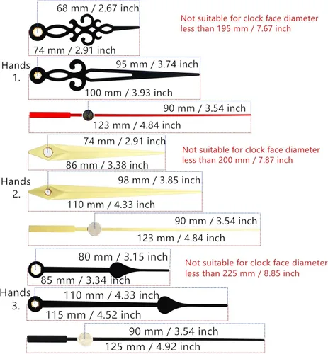 Miniatura 3 de TIKROUND Youngtown 12888 Movimiento para reparación de reloj, reemplazo de 16 mm (41/64 pulgadas) de longitud del eje, 8 mm (5/16 pulgadas)
