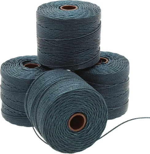 Miniatura 20 de The Beadsmith S-Lon Cordón para Cuentas – Cordón de Nylon Torcido de 0.5 mm para Ensartar, Paquete de 4, Mezcla de Neutrales Fríos, TEX210, 77