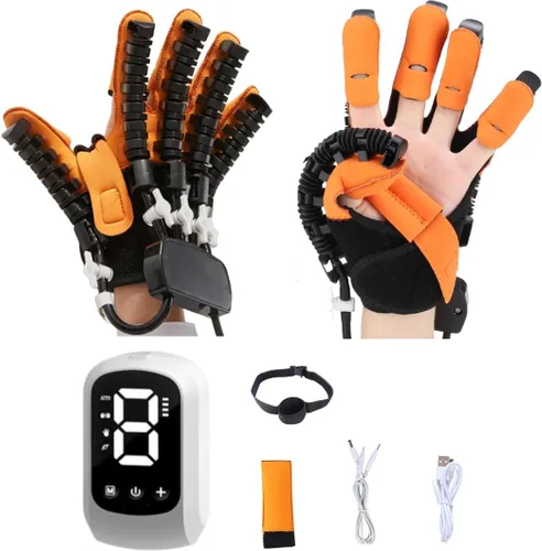 Guantes portátiles del robot del entrenamiento del dedo del golpe hemiplejia entrenador dedo ejercitador de la función de la mano de reparación de