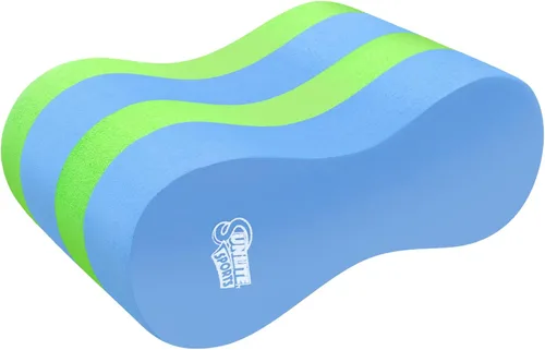 Sunlite Sports Boya de tracción EVA de 5 capas para piernas - Ayuda para entrenamiento en piscina, soporte para piernas y caderas para adultos, Azul