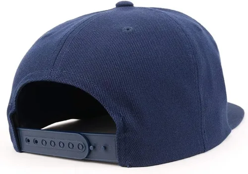 Miniatura 3 de Trendy Apparel Shop Gorra de béisbol bordada con pico plano bordado de hilo blanco número 42