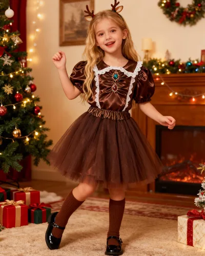 Miniatura 79 de Century Star Tutú de 4 capas para niñas pequeñas, faldas de ballet de tul para baile de princesa, esponjoso, para fiestas de cumpleaños de 2 a 8 años