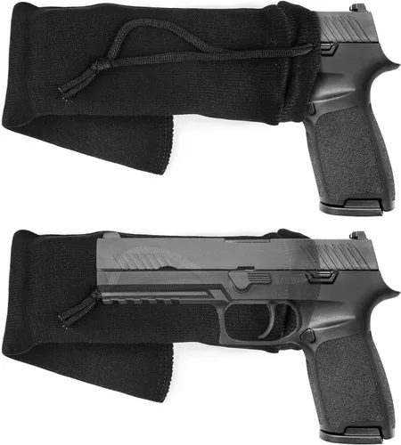 Miniatura 3 de GUGULUZA Calcetines extra gruesos para pistolas, calcetín de pistola para pistola, paquete de 4/5/6 fundas de pistola tratadas de silicona de punto