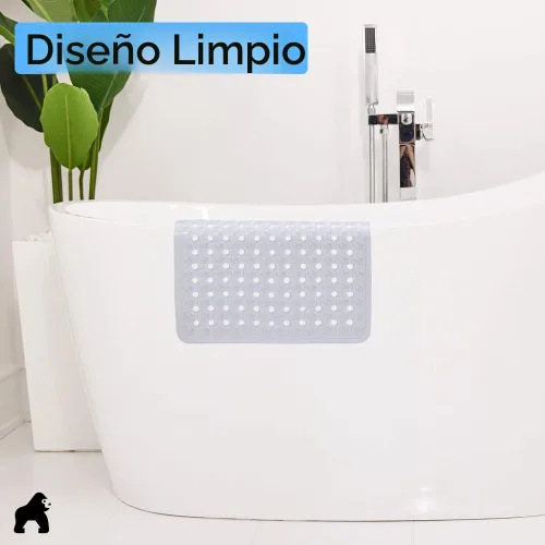 Miniatura 9 de GORILLA GRIP - Alfombrilla de ducha patentada cuadrada, pequeñas alfombrillas de bañera para duchas de pie con ventosas y agujeros de drenaje
