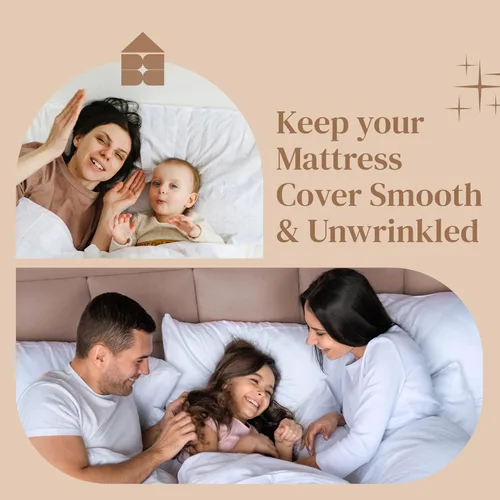 Miniatura 5 de FeelAtHome 4 piezas de clips para sábanas mantienen las sábanas en su lugar - Bandas de esquina y tirantes para sábanas ajustadas - Correas de Blanco