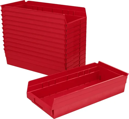 Miniatura 8 de Akro-Mils 30128 Contenedores de plástico para estantes, contenedores de almacenamiento resistentes para organización de garaje, armario y cajones