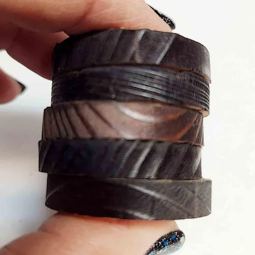 Miniatura 6 de Rockin' Wood Círculos de madera reciclada rústica para manualidades y proyectos, uso para manualidades y arte en madera, fabricados en los Estados