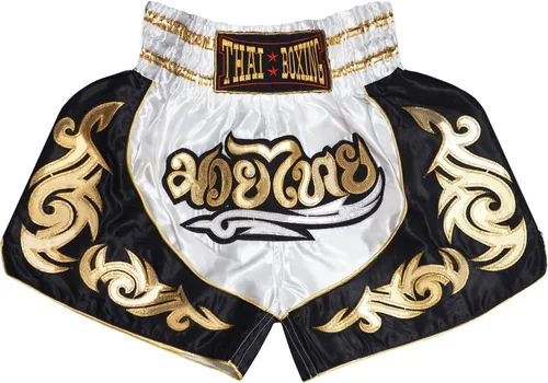 Miniatura 2 de Pantalones cortos de Muay Thai para niños (4 años a 10 años) para boxeo, kickboxing, artes marciales mixtas, entrenamiento para niños y niñas