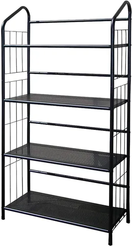 Miniatura 3 de Legacy Decor Estante de metal para libros, estante de utilidad, estante abierto para dormitorio, oficina, despensa, lavandería, cocina y garaje