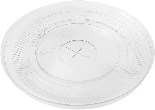 Miniatura 3 de Karat C-KCL1045 Tapa plana de PET, se adapta a 32 oz 4.114 in de diámetro PP/Paper Cold Cup (paquete de 600)