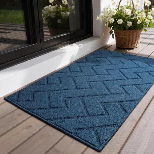 Miniatura 38 de GRANNY SAYS Tapete para puerta, de 32 x 20 pulgadas, tapete de bienvenida para exteriores, antideslizante, absorbe la suciedad para la entrada