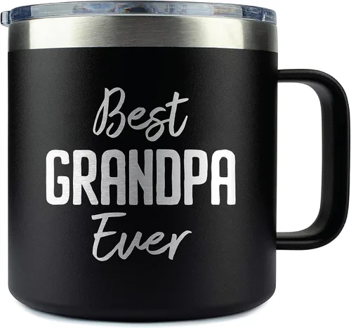 Miniatura 6 de Taza de café para papá, la mejor taza para abuelo de todos - Regalos de Navidad para papá, abuelo, abuelo, Paw Paw de los nietos - Taza de acero