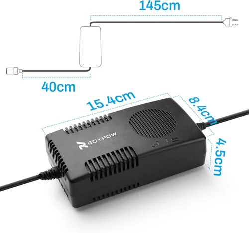 Miniatura 9 de RoyPow Convertidor de CA a CC, 120 W (máximo 150 W), 120 V/110 V a 12 V/10 A, adaptador de CA/CC, convertidor de 120 V/110 V a 12 V, fuente