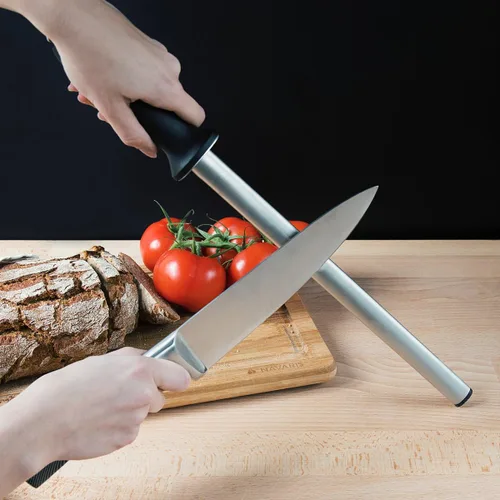 Miniatura 2 de Navaris Afilador de cuchillos ovalado de 12 pulgadas (12.2 in) para afilar cuchillos de cocina, ligero y duradero para uso doméstico o profesional