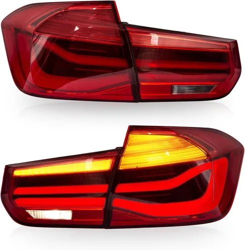 Miniatura 10 de VLAND Conjunto de luces traseras OLED para BMW M3 / Serie 3 F30 F35 F80 Sedan 6ª generación 2012-2018, lámpara trasera mejorada con escamas de 13-18