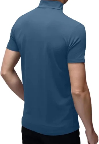 Miniatura 4 de Rela Bota Camisetas de moda para hombre, ropa interior térmica, camisetas de media manga corta de cuello alto, ajuste delgado, básicas