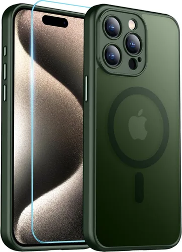Miniatura 13 de Red2Fire Funda magnética para iPhone 13 Pro Max, protección completa mejorada de la cámara, compatible con MagSafe, funda protectora translúcida