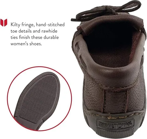 Miniatura 3 de Minnetonka Mocasín Kilty con flecos Moosehide para mujer