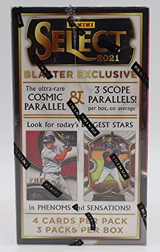 Miniatura 4 de Panini Select - Caja de béisbol 2021, 3 paralelos de alcance por caja