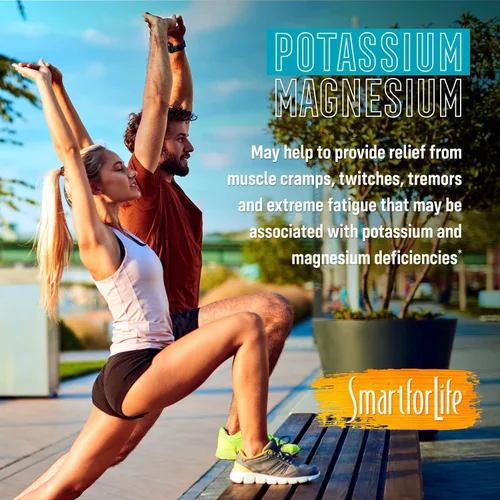 Miniatura 4 de SMART FOR LIFE Suplemento de potasio y magnesio - 30 cápsulas veganas - Suplemento de magnesio y potasio - Complejo mineral de alta absorción