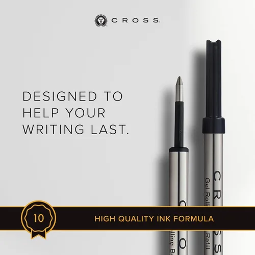 Miniatura 3 de A.T. Cross-Recambios para bolígrafo de gel Selectip de tinta mediana, Negro