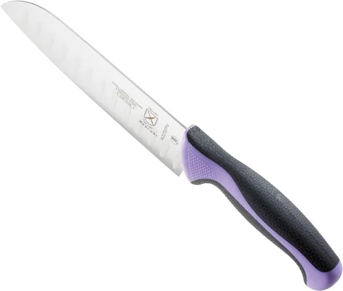 Miniatura 8 de Mercer Culinary Millennia Colors - Juego de 5 tableros magnéticos con asas moradas, madera de caucho, 5 x 15 x 15 pulgadas Púrpura