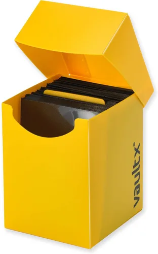 Miniatura 4 de Caja de almacenamiento para mazo de cartas Vault X y 150 fundas negras para cartas, se ajusta a más de 100 cartas con funda, tamaño grande estándar