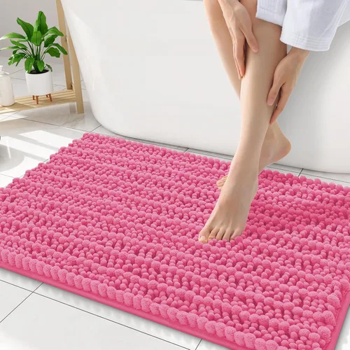 Miniatura 37 de Smiry Alfombras de Baño 24x16 pulgadas, Alfombras de Baño de Chenilla Extra Suaves y Absorbentes, Respaldo de Goma Antideslizante, Lavable a Máquina