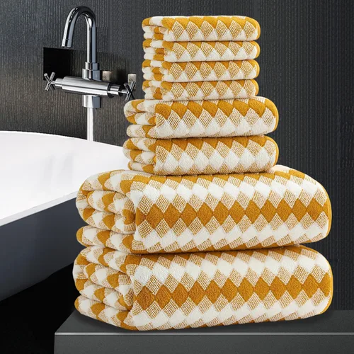 Miniatura 45 de Juego de 2 toallas de mano negras de 16 x 31 pulgadas, juego de toallas de baño de microfibra ultra suaves, altamente absorbentes, de secado rápido