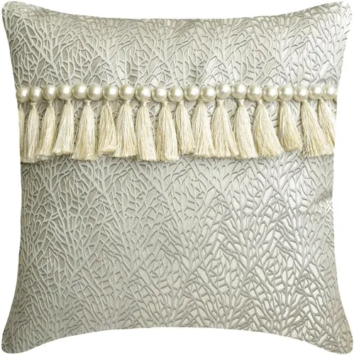 Miniatura 10 de The HomeCentric Funda de almohada color crema para sofá, funda de almohada moderna de 12 x 12 pulgadas, funda de almohada cuadrada de satén, funda