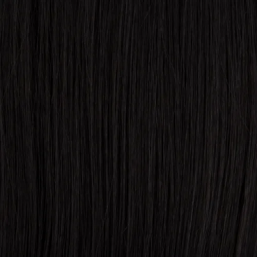 BECCA Peluca de color negro natural de 15 pulgadas de largo, onduladas onduladas, cabello humano Remy, encaje frontal, línea capilar natural, parte