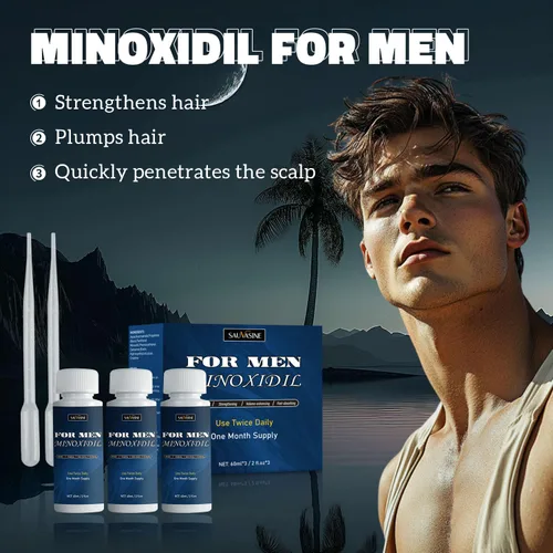 Miniatura 2 de Crecimiento del cabello de minoxidil al 5% para hombres y mujeres: rebrote tópico del pelo de la barba de minoxidil más grueso previene la pérdida