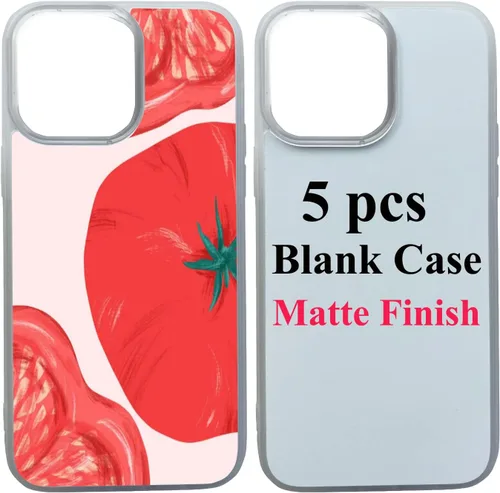 Miniatura 11 de JUSTRY 5 fundas para teléfono de sublimación a granel compatibles con iPhone 14 Pro Max, 6.7 pulgadas (2022), fácil de sublimar, funda