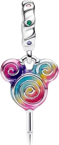 Miniatura 147 de Dijes de plata de ley 925 de dibujos animados de pato, ratón, oso, elefante, dragón chino, cuentas colgantes para pulseras y collares, joyería