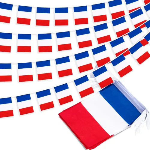 Miniatura 7 de Bandera de cuerda de Noruega, pequeña mini bandera de pendón noruego, bandera de guirnalda de Nordmann, decoración nacional del país para escuela