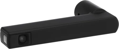 Miniatura 17 de Kwikset Halifax Manija interior de puerta de privacidad con cerradura, manija de puerta para baño y dormitorio, cerradura de botón de presión sin