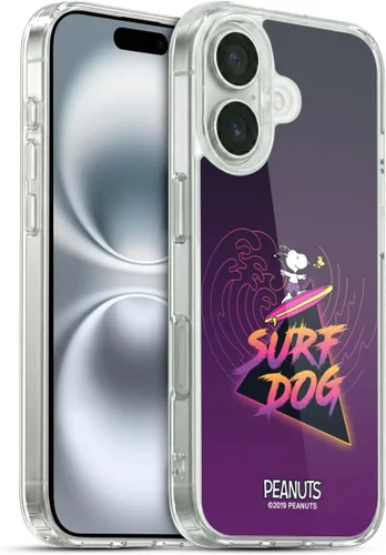 Miniatura 49 de Head Case Designs Peanuts Tropical Surf Snoopy Aloha Disco Gel Funda con licencia oficial [protección de grado militar] compatible con Apple iPhone