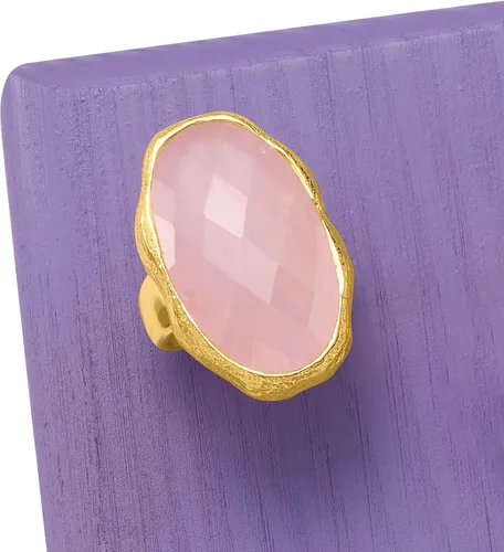 Miniatura 4 de Ross-Simons Anillo de cuarzo rosa de 17.00 quilates en oro de 18 quilates sobre plata esterlina