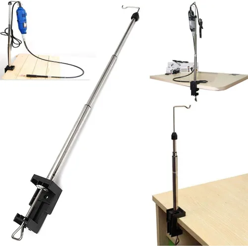 Miniatura 2 de Soporte para amoladora rotativa Abrazadera en el eje Felxible Grinder Holder Stand Hanger Multitools con abrazadera de soporte Multi herramienta